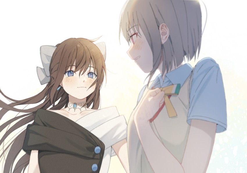 osaka shizuku and nakasu kasumi (love live! and 1 more) drawn by purecyan