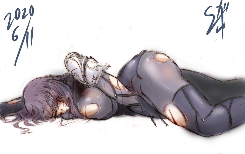 scathach (fate and 1 more) drawn by suga_leon