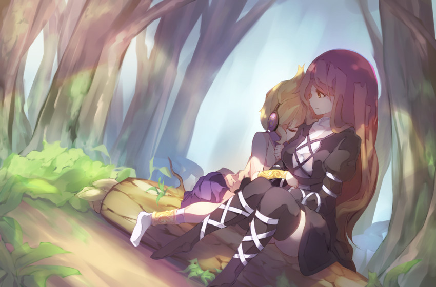 hijiri byakuren and toyosatomimi no miko (touhou) drawn by resonet