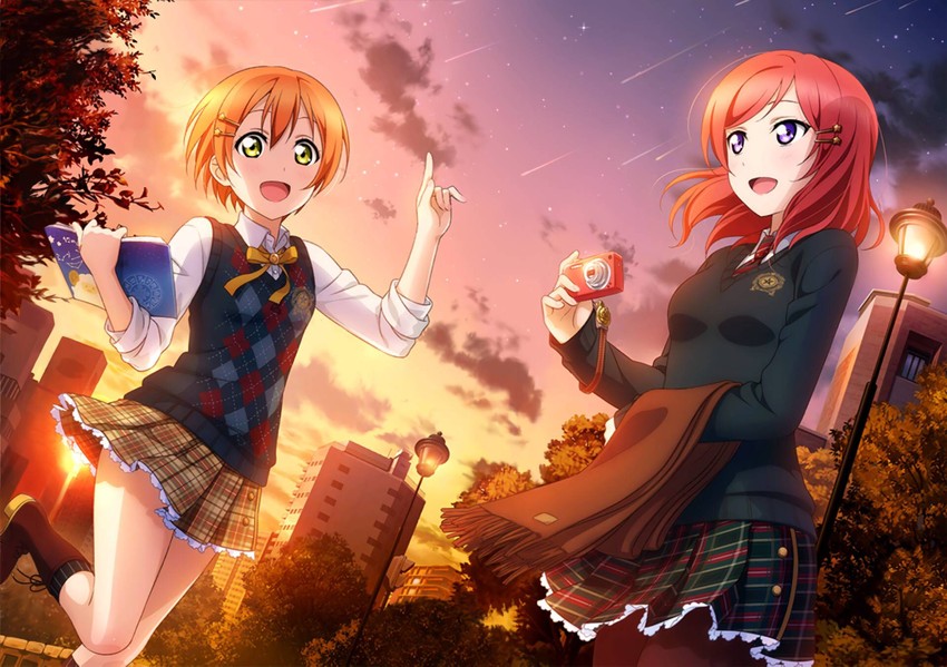 nishikino maki and hoshizora rin (love live! and 2 more)