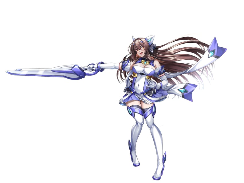 katsuragi marina and exs-tia (kouyoku senki exs-tia and 1 more) drawn by kozu_rokuta