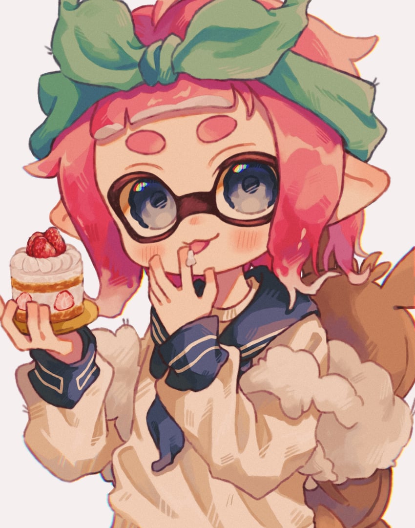 inkling player character and inkling girl (splatoon) drawn by ochocho2828