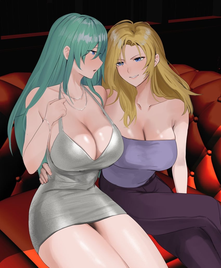 nephenee and heather (fire emblem and 2 more) drawn by oyatsu_0