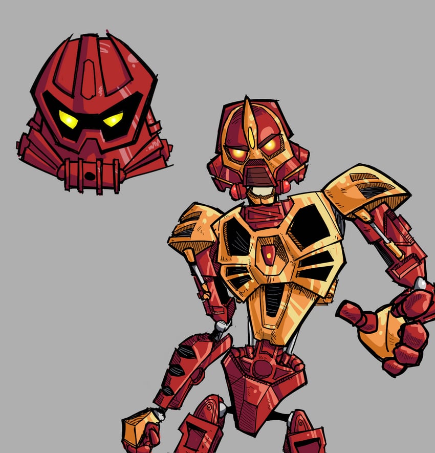 vakama (the lego group and 1 more) drawn by 404_ikasaurus