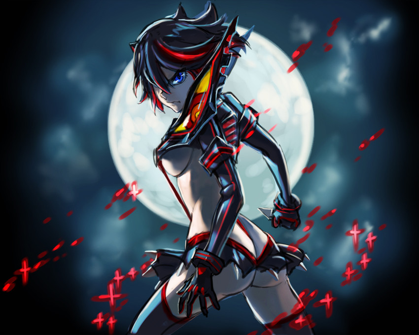 matoi ryuuko and senketsu (kill la kill) drawn by dnlin