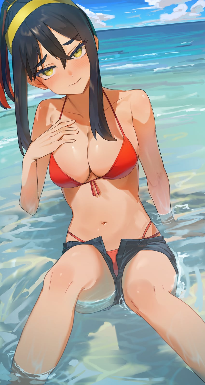 carmine (pokemon and 1 more) drawn by amepa_(ame_pinecandy)