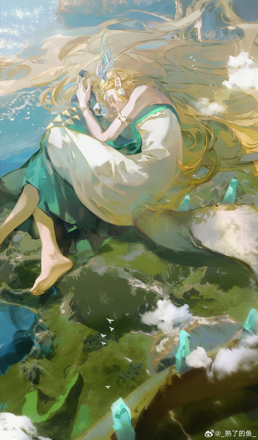 princess zelda and light dragon (the legend of zelda and 1 more) drawn by shule_de_yu