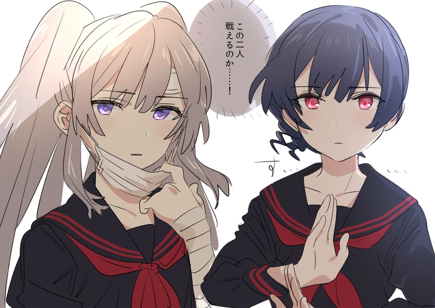 morino rinze and yukoku kiriko (idolmaster and 1 more) drawn by yomosaka