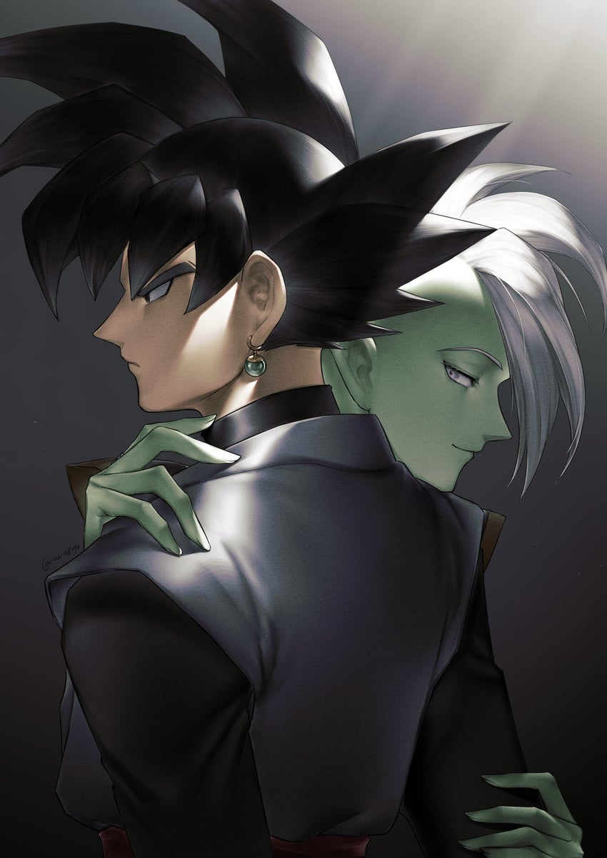 goku black and zamasu (dragon ball and 1 more) drawn by owo8090