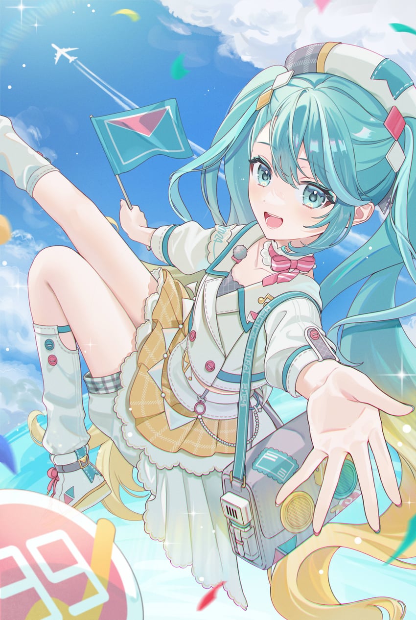 hatsune miku and magical mirai miku (vocaloid and 1 more) drawn by vs0mr