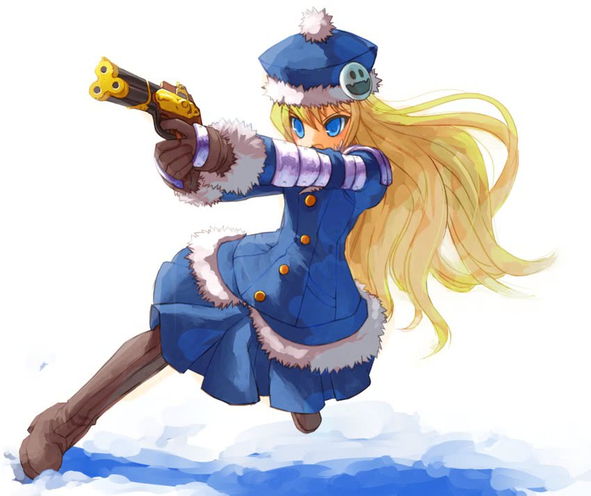 jack frost, gunner, and gunner 2 (sekaiju no meikyuu and 1 more) drawn by shiden_(t41xz)