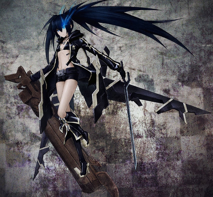 black rock shooter and stella (black rock shooter) drawn by yara_kami_meiosei