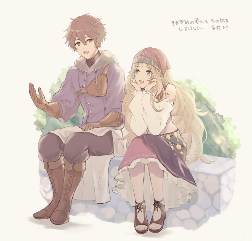 lynette and miles (octopath traveler and 1 more) drawn by wspread