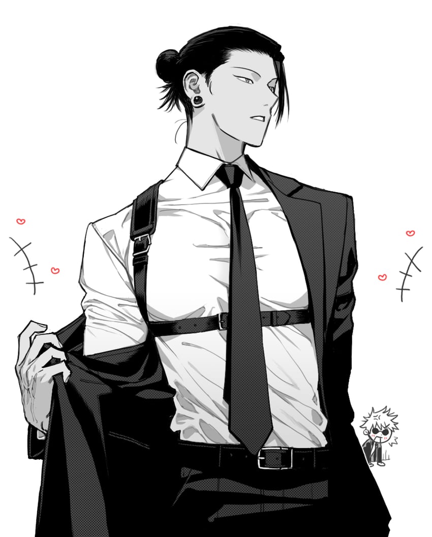 gojou satoru and getou suguru (jujutsu kaisen) drawn by ggss_cc