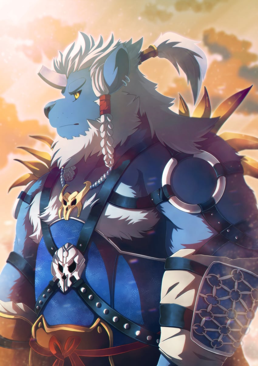 kimahri ronso (final fantasy and 1 more) drawn by jaokuma
