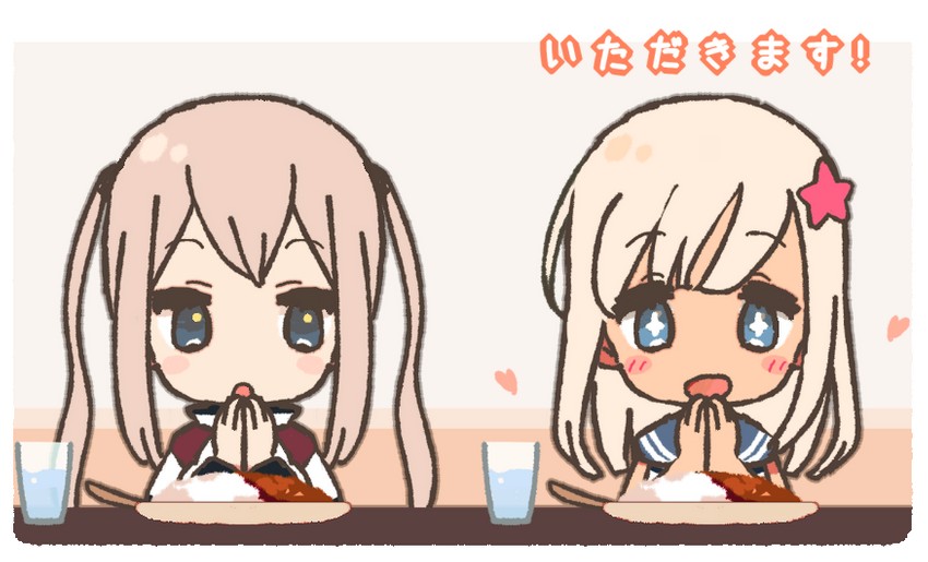 ro-500 and graf zeppelin (kantai collection) drawn by yoru_nai