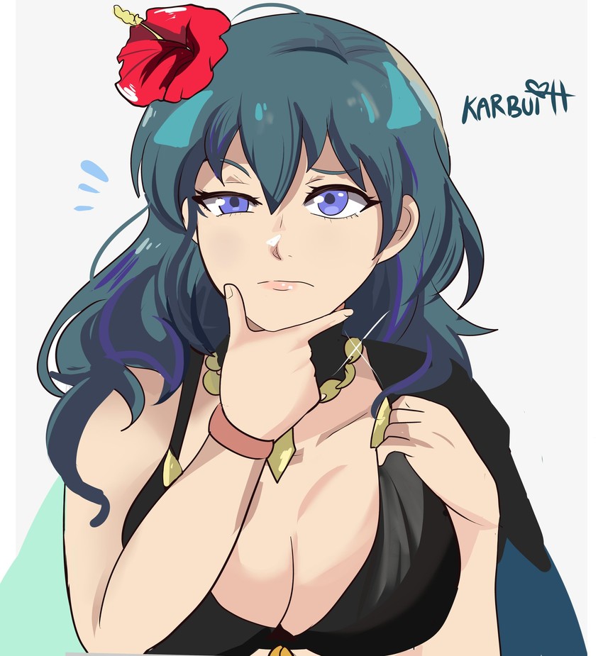 female byleth (fire emblem and 2 more) drawn by karbuitt