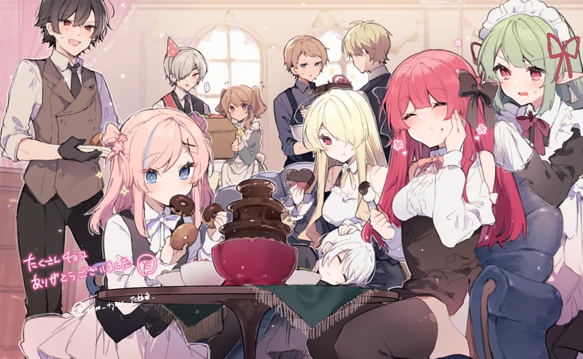 anna, rudy, tino ashberry, edel, rije, and 5 more (original) drawn by ikeuchi_tanuma