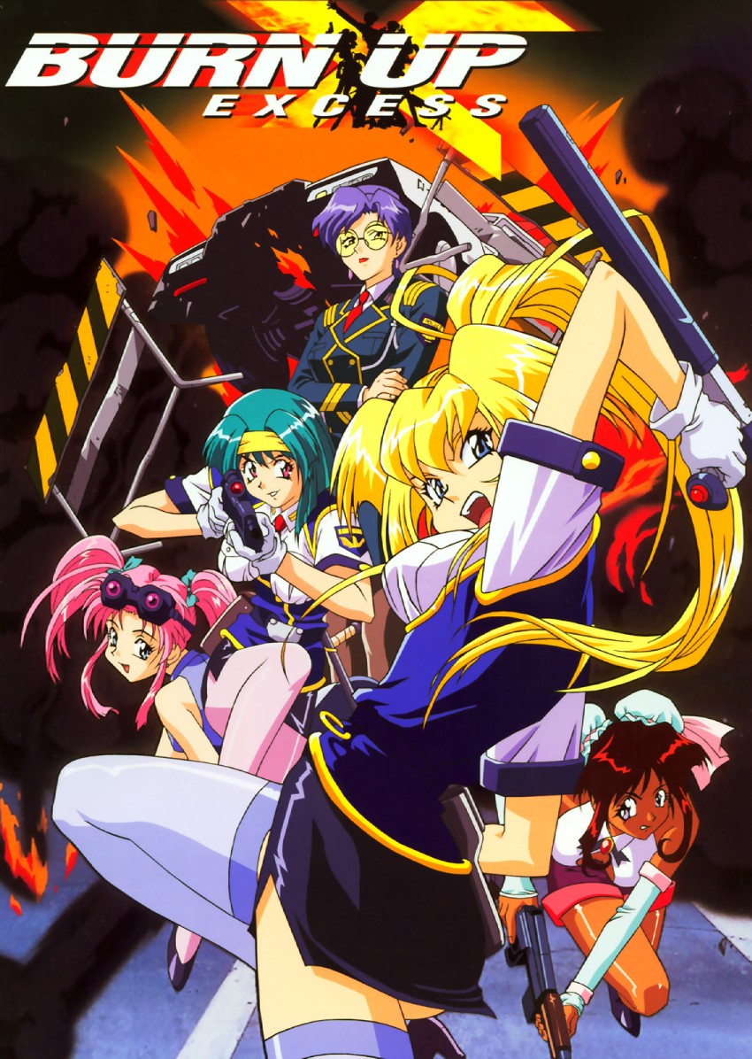 kinezono rio, jinguu maya, lilica evett, nanvel candlestick, and kawazaki maki (burn-up and 1 more)