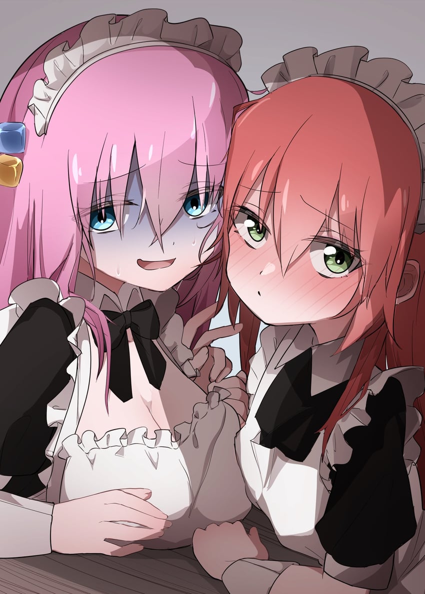 gotoh hitori and kita ikuyo (bocchi the rock!) drawn by kagami_moch