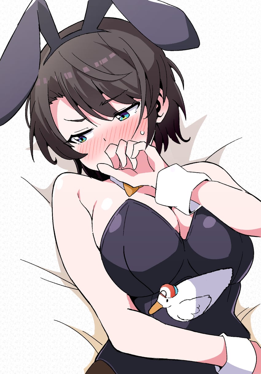 oozora subaru and subaru duck (hololive) drawn by gao_(evxn3574)