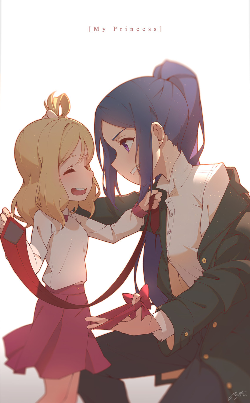 matsuura kanan and ohara mari (love live! and 1 more) drawn by regition
