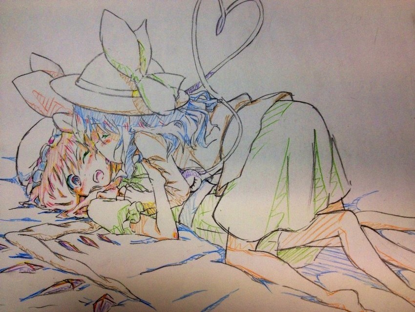 flandre scarlet and komeiji koishi (touhou) drawn by ino_(flag1790)