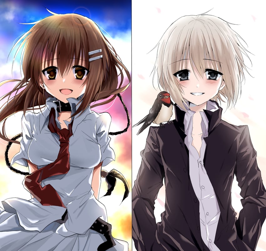minakami yuki and natsume kei (subarashiki hibi and 2 more) drawn by kasukasugom1