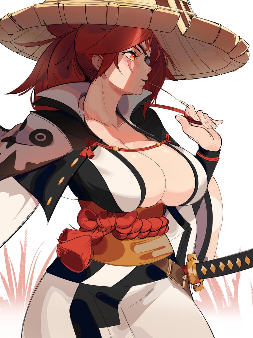 baiken (guilty gear and 1 more) drawn by caprara