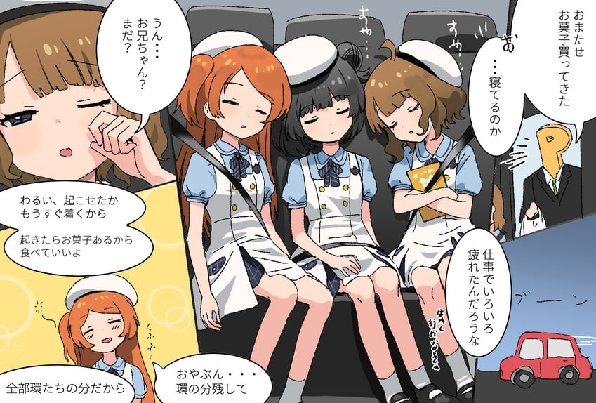 producer, p-head producer, suou momoko, nakatani iku, and ogami tamaki (idolmaster and 2 more) drawn by itohari_(mamiiori1)