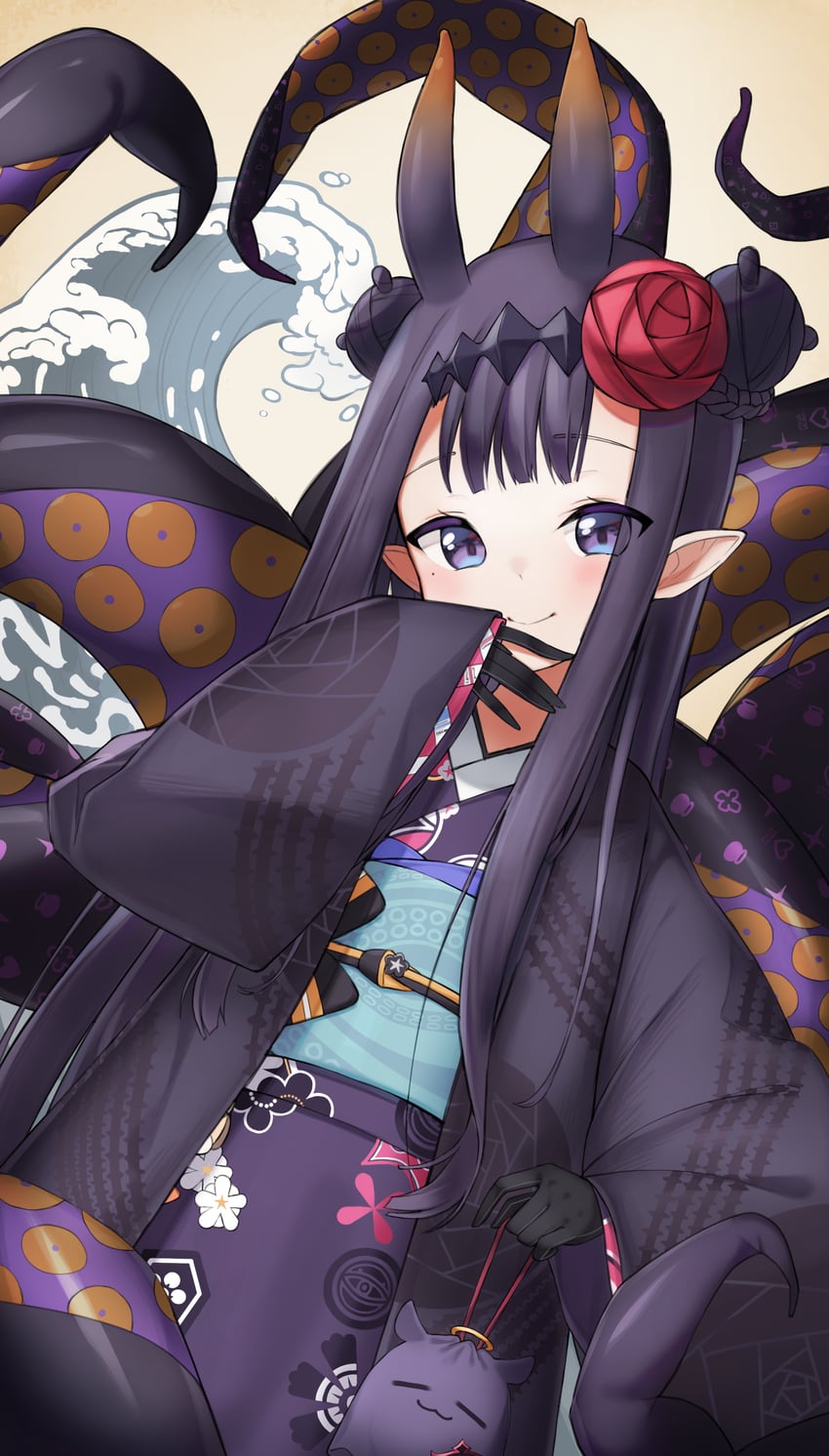 ninomae ina'nis and takodachi (hololive and 2 more) drawn by mirami_(tatarim39)
