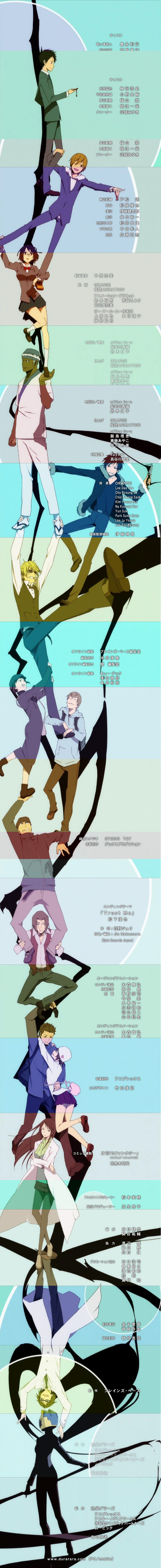 orihara izaya, sonohara anri, heiwajima shizuo, celty sturluson, ryuugamine mikado, and 10 more (durarara!!)
