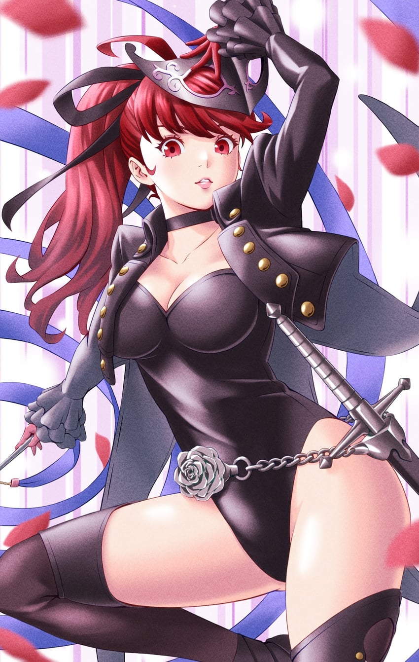 yoshizawa kasumi and violet (persona and 2 more) drawn by masatoshi_1219