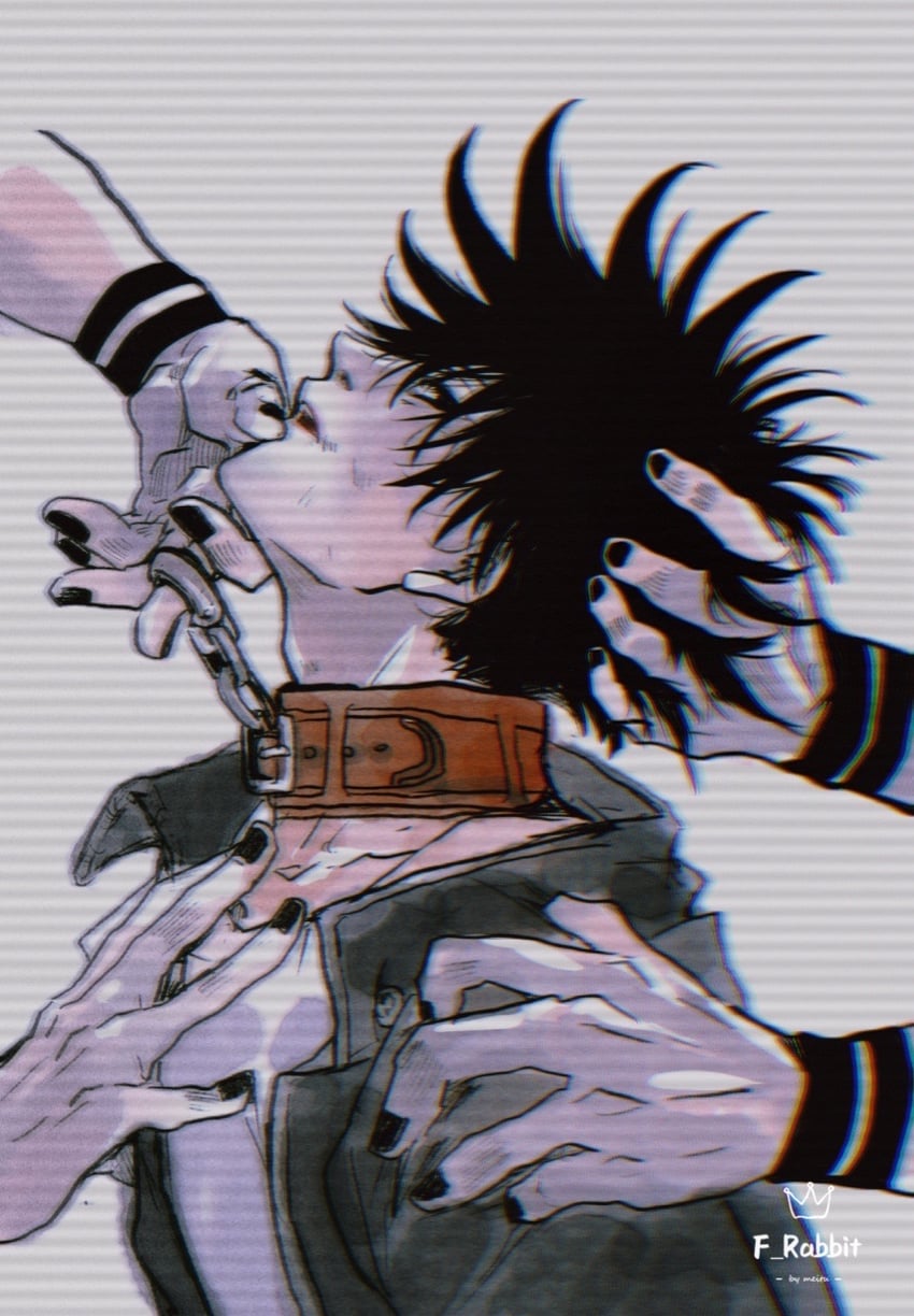 fushiguro megumi and ryoumen sukuna (jujutsu kaisen) drawn by f_rabbit