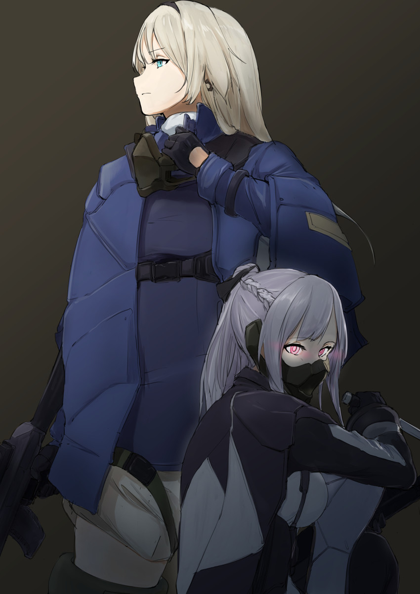 ak-12 and an-94 (girls' frontline) drawn by sanderson