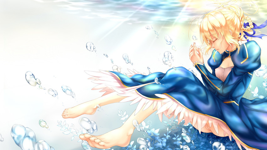 artoria pendragon and saber (fate and 1 more) drawn by shoujo_donburi