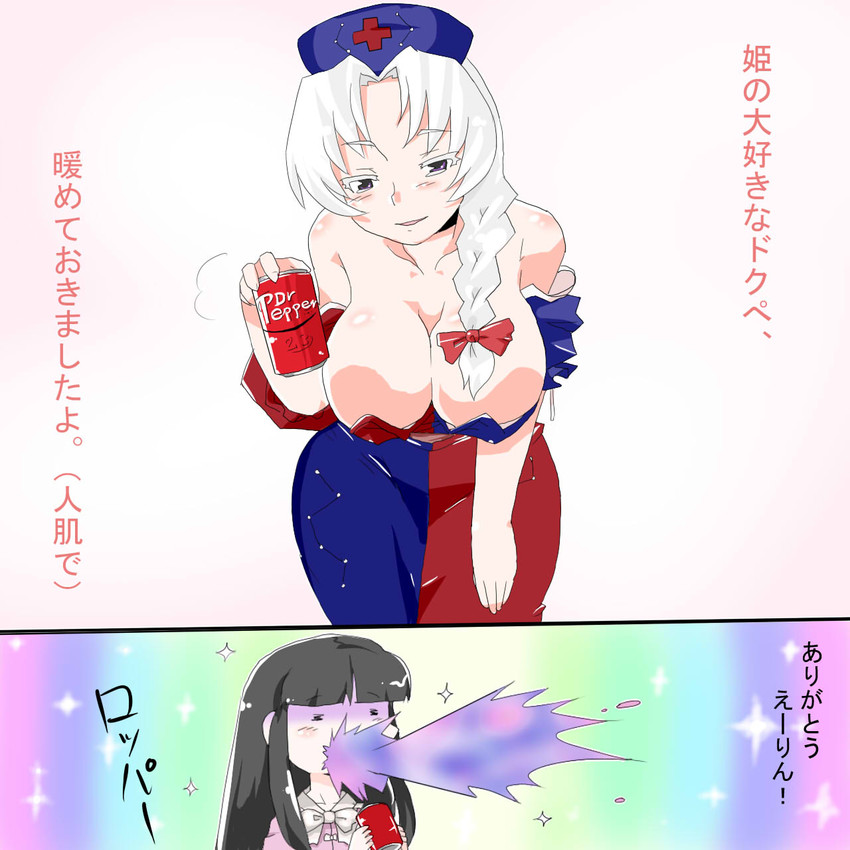 houraisan kaguya and yagokoro eirin (touhou) drawn by matchuri