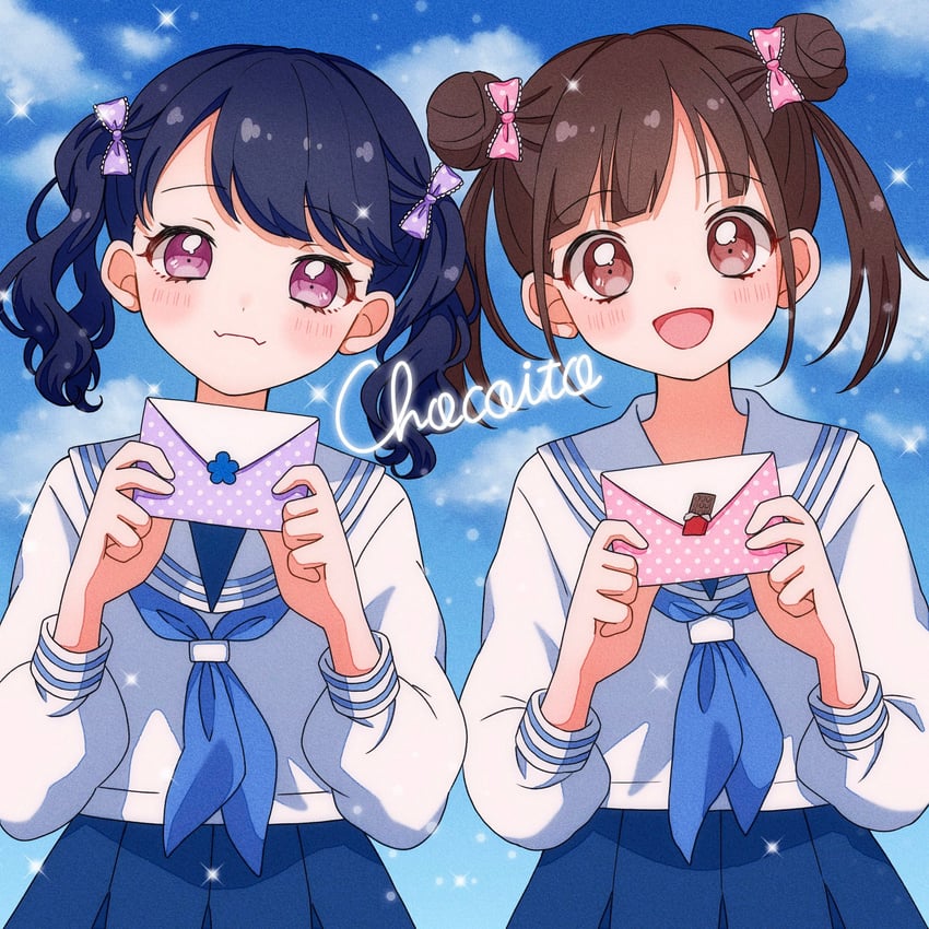 fukumaru koito and sonoda chiyoko (idolmaster and 1 more) drawn by nemuinechan