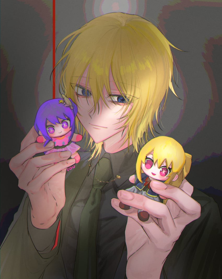 hoshino ai, hoshino ruby, and kamiki hikaru (oshi no ko) drawn by ddu_45