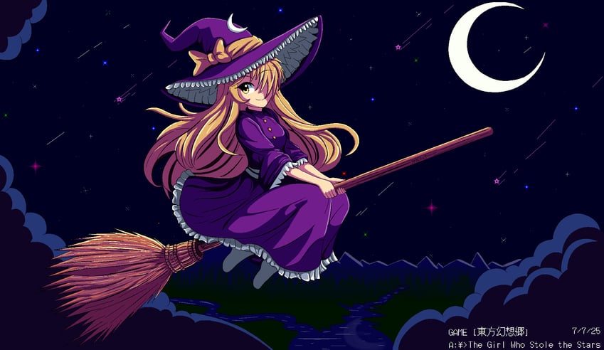 kirisame marisa (touhou and 2 more) drawn by spacetriggah