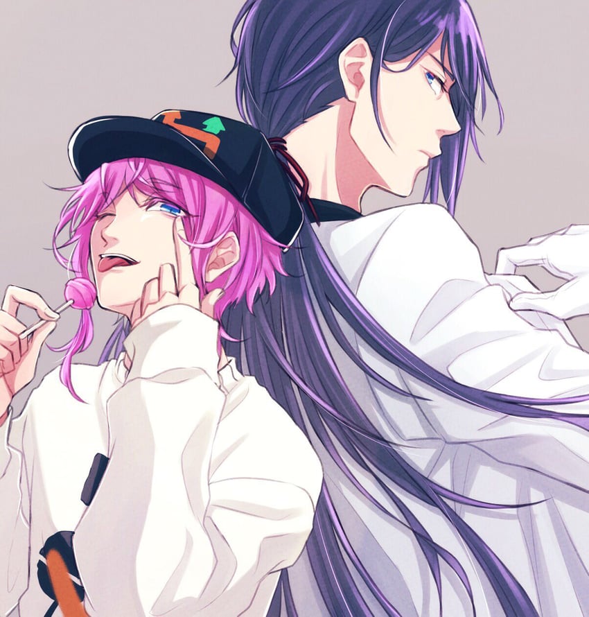 amemura ramuda and jinguji jakurai (hypnosis mic) drawn by moxamog