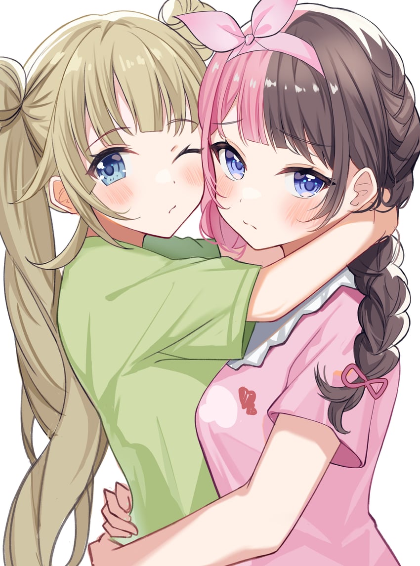 tachibana hinano and hanabusa lisa (vspo! and 2 more) drawn by tihayasan-ktkr