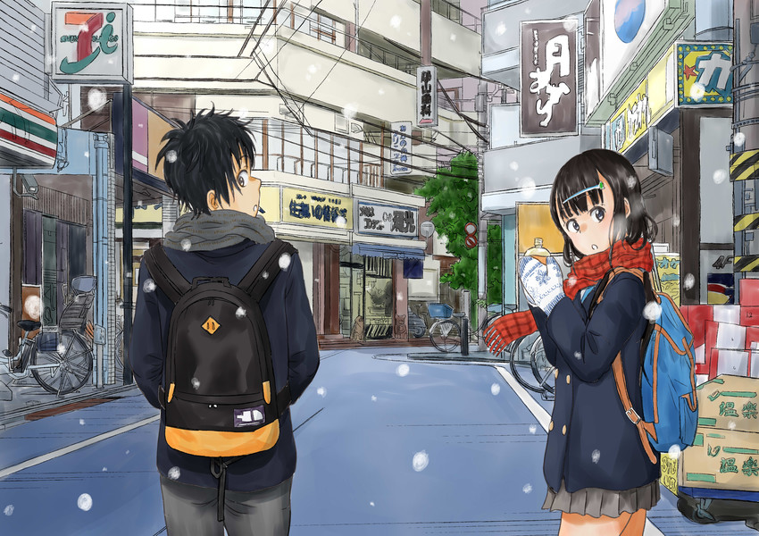 tsukahara meguru and ei kousuke (original and 2 more) drawn by abiko_yuu
