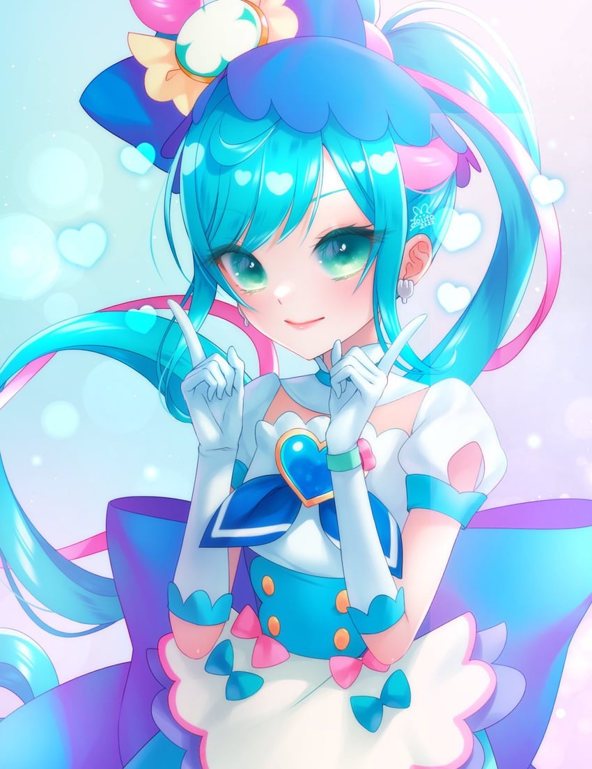 fuwa kokone and cure spicy (precure and 1 more) drawn by aoi_itou