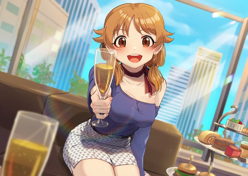 katagiri sanae (idolmaster and 1 more) drawn by kamille_(vcx68)