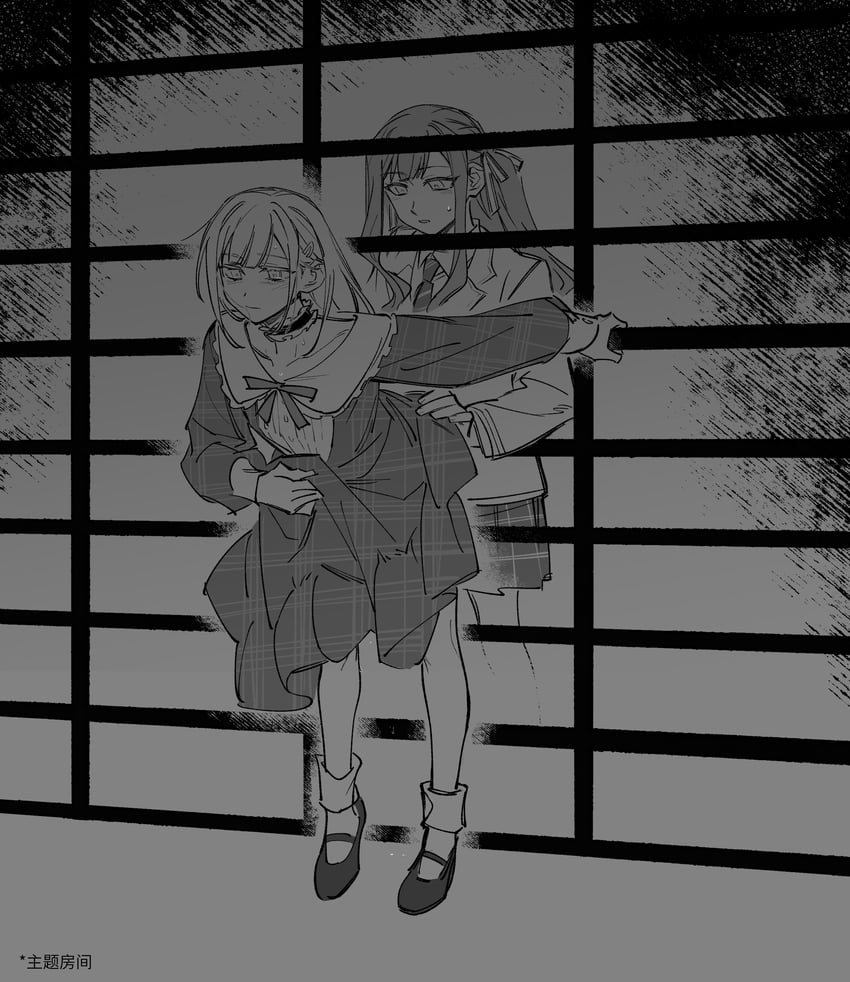 togawa sakiko and wakaba mutsumi (bang dream! and 1 more) drawn by nideaneng