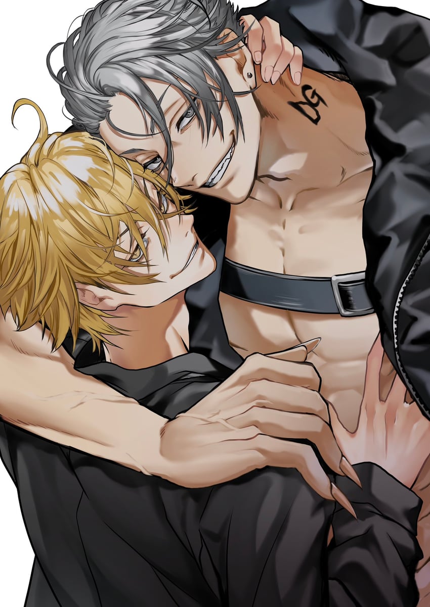 giancarlo bourbon del monte and bakshi christensen (lucky dog 1) drawn by miyamoyan