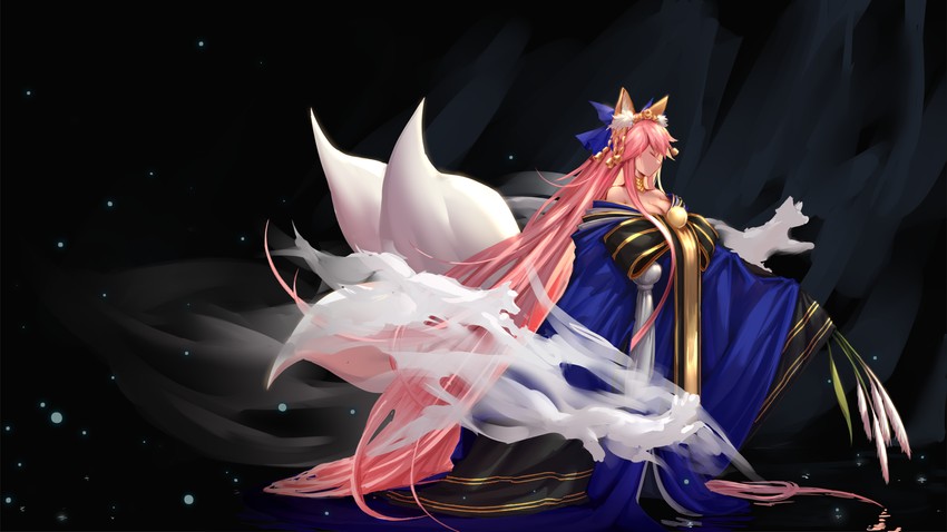 tamamo and tamamo no mae (fate and 4 more) drawn by duo_xiao_lang