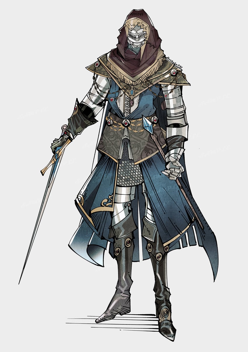 tarnished and carian knight (original and 1 more) drawn by herheim