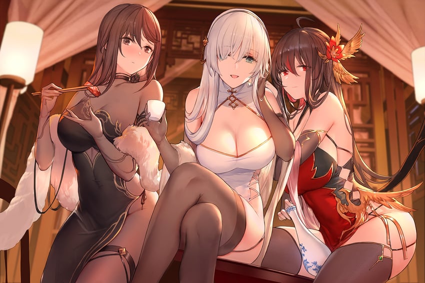 anastasia, yu mei-ren, and liu xiu (fate and 2 more) drawn by swd3e2